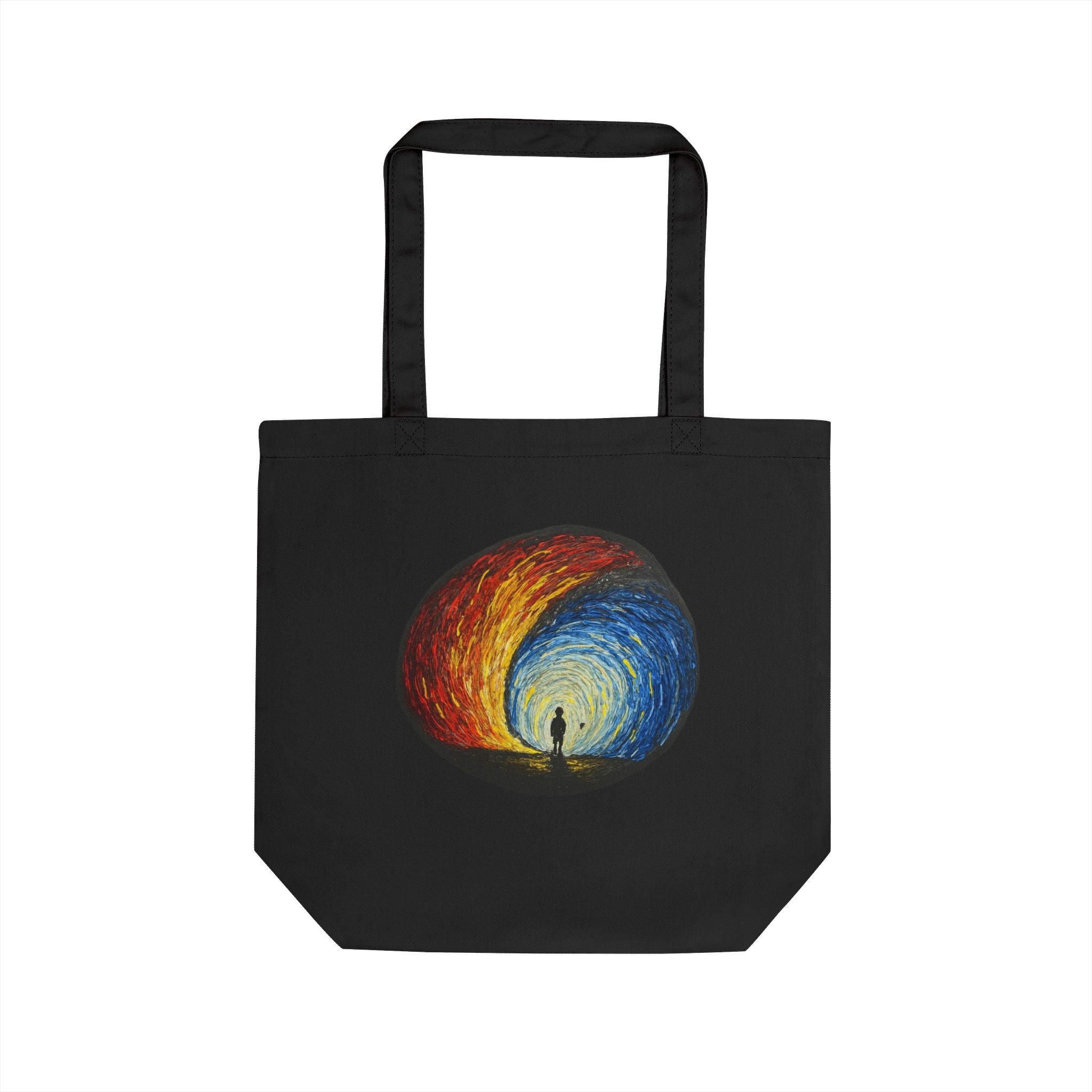 Vibrant Eco Tote Bag - Colorful Art Reusable Shopping Bag, Beach Bag, Gift Bag, Sustainable Fashion, Earth Day
