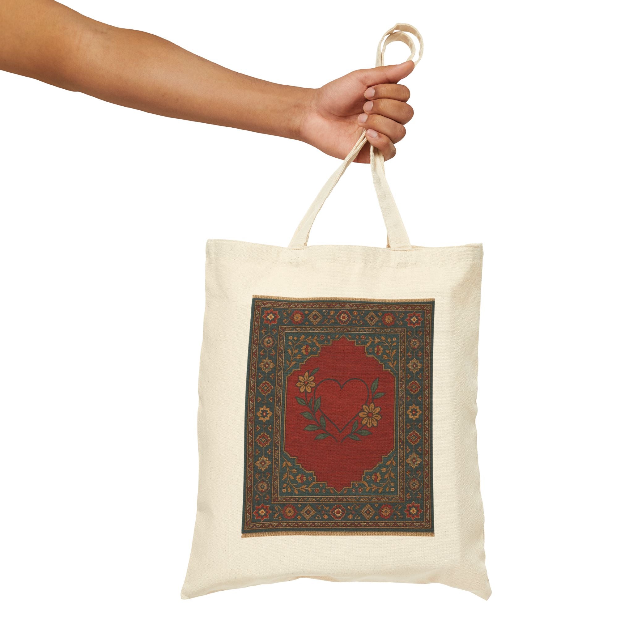 Vintage Floral Cotton Canvas Tote Bag, Eco-Friendly Reusable Grocery Bag, Gift for Her, Shopping Tote, Beach Bag, Earth Day Bag