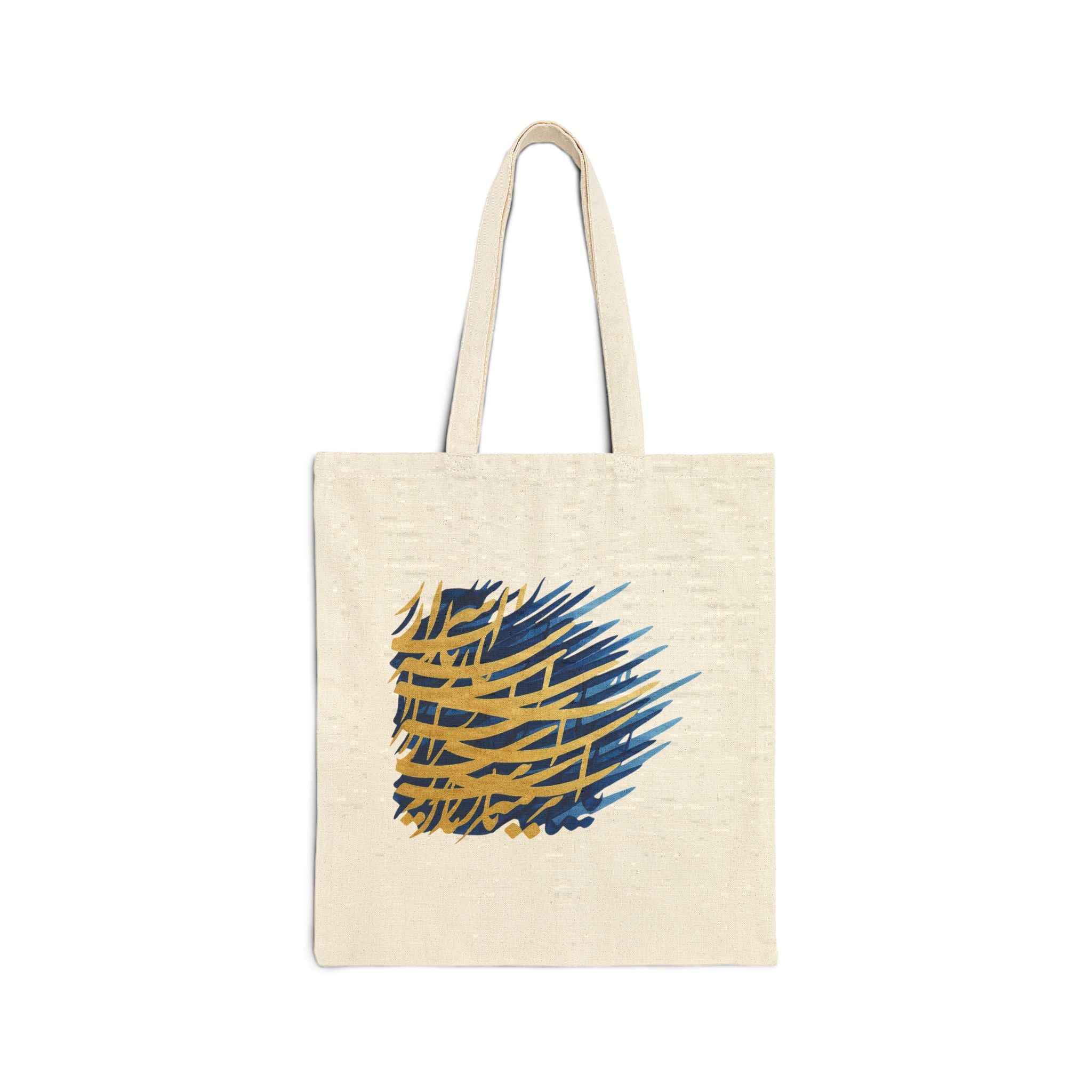 Chic Cotton Canvas Tote Bag with Abstract Art Design - Perfect for Shopping, Beach Days, Gifts, and Eco-Friendly Living